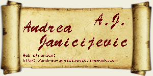 Andrea Janičijević vizit kartica